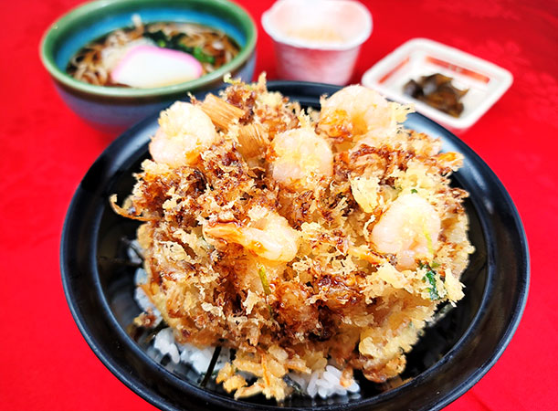 小海老と貝柱のかき揚げ丼