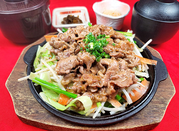 牛肉の鉄板焼き